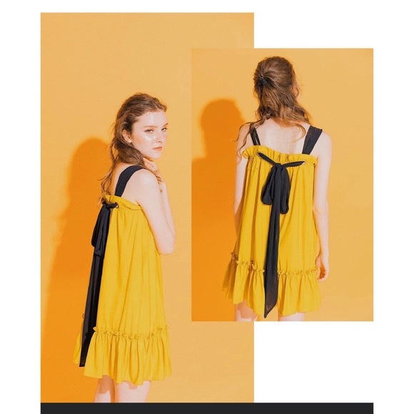 *host pick* RENbyTee yellow ruffle dress - Picture 2 of 8